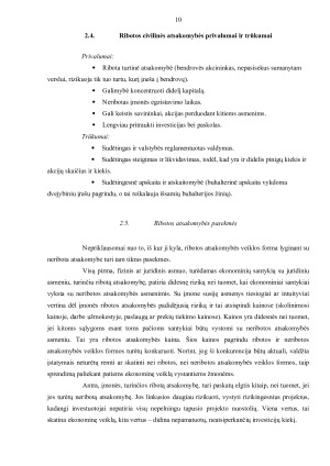 RIBOTOS CIVILINĖS ATSAKOMYBĖS JURIDINIŲ ASMENŲ YPATUMAI. Paveikslėlis 10