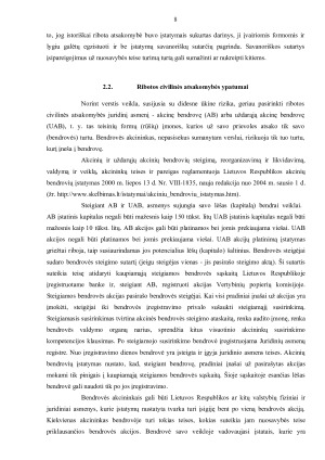 RIBOTOS CIVILINĖS ATSAKOMYBĖS JURIDINIŲ ASMENŲ YPATUMAI. Paveikslėlis 8