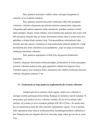 Samdančio darbuotojus asmens atsakomybė už darbuotojo padarytą žalą. Paveikslėlis 10