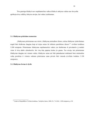 Tėvų pareigos materialiai išlaikyti savo vaikus analizė. Paveikslėlis 10