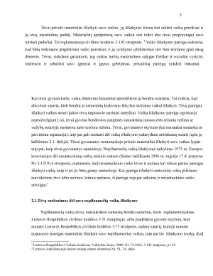 Tėvų pareigos materialiai išlaikyti savo vaikus analizė. Paveikslėlis 5
