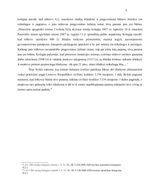 Tėvų pareigos materialiai išlaikyti savo vaikus analizė. Paveikslėlis 8
