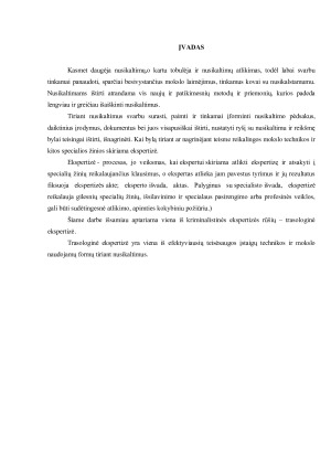 Trasologinė ekspertizė nusikaltimų tyrime