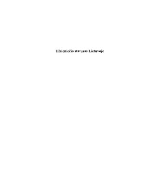 Užsieniečio statusas Lietuvoje