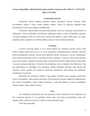 Užsieniečio statusas Lietuvoje. Paveikslėlis 4