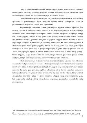 Vaiko interesų pirmenybės principas Lietuvoje. Paveikslėlis 6