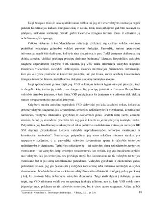 Valstybės saugumo departamento paskirtis, veikla ir teisinis reglamentavimas. Paveikslėlis 10