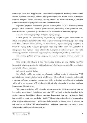 Valstybės saugumo departamento paskirtis, veikla ir teisinis reglamentavimas. Paveikslėlis 8