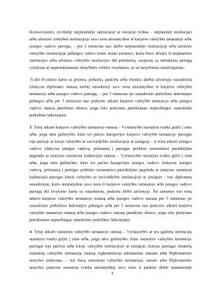 Valstybės tarnautojų pareigos, teisės ir ribojimai Lietuvos Respublikoje. Paveikslėlis 9