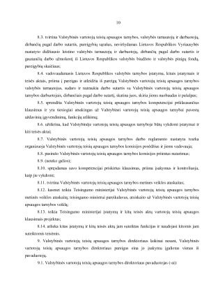 Valstybinės vartotojų teisių apsaugos tarnybos veikla ir paskirtis. Paveikslėlis 9