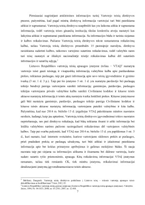VARTOTOJO TEISĖ Į INFORMACIJĄ SUDARANT SUTARTIS RYŠIO PRIEMONĖMIS. Paveikslėlis 7
