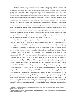 VARTOTOJO TEISĖ Į INFORMACIJĄ SUDARANT SUTARTIS RYŠIO PRIEMONĖMIS. Paveikslėlis 8