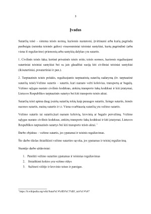 Vežimo sutartis, jos ypatumai ir teisinis reguliavimas. Paveikslėlis 3