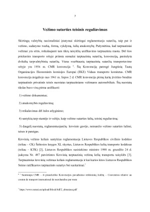 Vežimo sutartis, jos ypatumai ir teisinis reguliavimas. Paveikslėlis 7