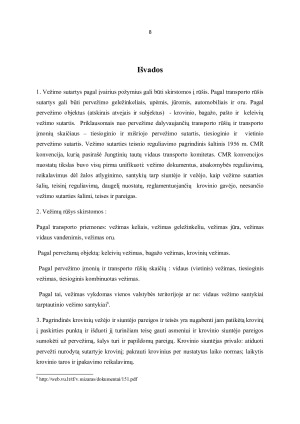 Vežimo sutartis, jos ypatumai ir teisinis reguliavimas. Paveikslėlis 8