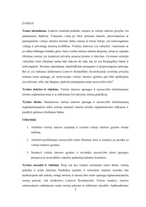 VIEŠOJO INTERESO GYNIMAS IR NUOSAVYBĖS TEISIŲ APSAUGA. AR ĮMANOMAS BALANSAS. Paveikslėlis 2