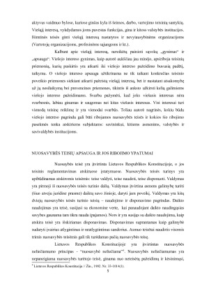 VIEŠOJO INTERESO GYNIMAS IR NUOSAVYBĖS TEISIŲ APSAUGA. AR ĮMANOMAS BALANSAS. Paveikslėlis 5