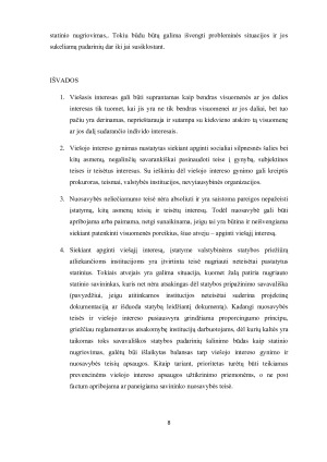VIEŠOJO INTERESO GYNIMAS IR NUOSAVYBĖS TEISIŲ APSAUGA. AR ĮMANOMAS BALANSAS. Paveikslėlis 8