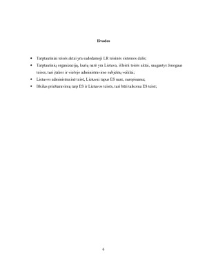 VIRŠNACIONALINIAI TEISĖS AKTAI. JŲ SANTYKIS SU NACIONALINE TEISE. Paveikslėlis 6