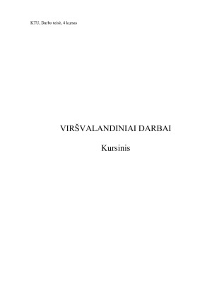 VIRŠVALANDINIAI DARBAI. Paveikslėlis 1