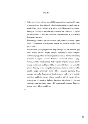 Žemės sklypų teisinio registravimo sistemos Lietuvoje analizė. Paveikslėlis 10