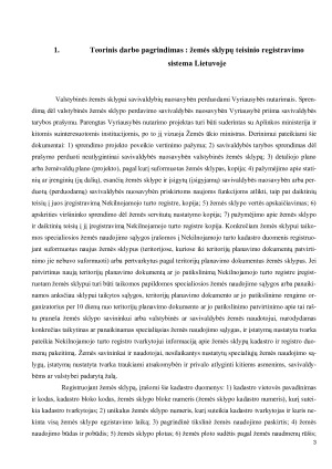 Žemės sklypų teisinio registravimo sistemos Lietuvoje analizė. Paveikslėlis 3