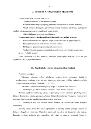 Teisinė atsakomybė ir teisinės atsakomybės principai. Paveikslėlis 8