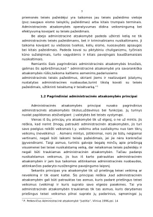 Teisinės atsakomybės rūšys ir jų palyginimas. Paveikslėlis 5
