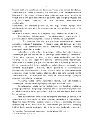 Teisinės atsakomybės rūšys ir jų palyginimas. Paveikslėlis 6