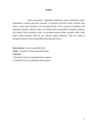 Teismo nuosprendžių kalbos analizė. Paveikslėlis 2