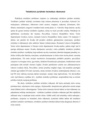 Teisėkūra ir ją įtakojantys veiksniai. Paveikslėlis 8