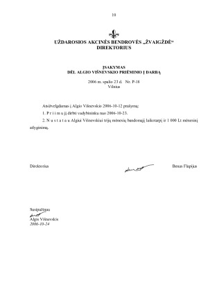 TEISĖS AKTŲ ĮFORMINIMAS. Paveikslėlis 10