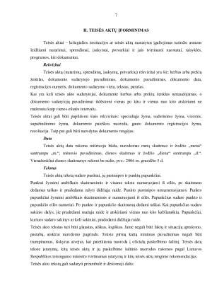 TEISĖS AKTŲ ĮFORMINIMAS. Paveikslėlis 7