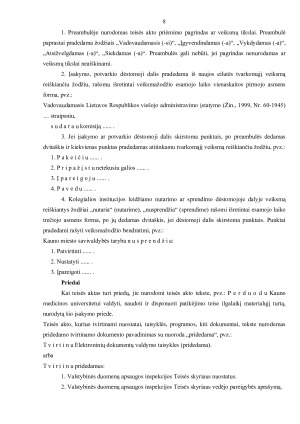 TEISĖS AKTŲ ĮFORMINIMAS. Paveikslėlis 8