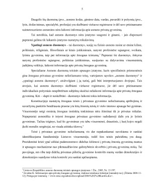 Teisės į privatų gyvenimo neliečiamumą bei teisės į informaciją derinimas. Paveikslėlis 5