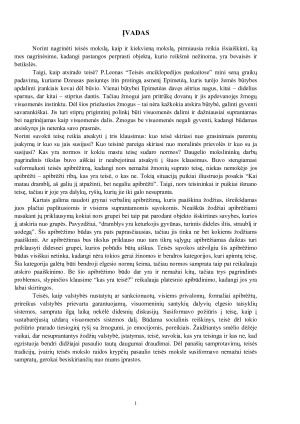 TEISĖS SAMPRATŲ ĮVAIROVĖ. Paveikslėlis 2