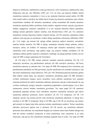 SANTUOKOS NUTRAUKIMAS. LR CK IR LR SŠK – LYGINAMASIS ASPEKTAS. Paveikslėlis 8