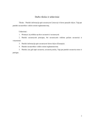 Savanorystė Lietuvoje ir kitose pasaulio šalyse. Savanoriškos veiklos teisinis reglamentavimas. Paveikslėlis 2