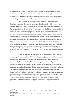 Savigynos teisės problematika. Izraelio – Hezbollah konfliktas. Paveikslėlis 10