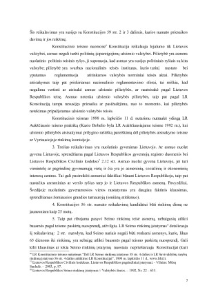 Seimo nario konstitucinis statusas. Paveikslėlis 6