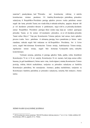Seimo nario konstitucinis statusas. Paveikslėlis 8