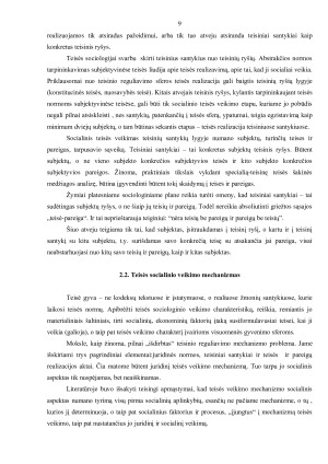 Socialinė teisės paskirtis ir funkcijos. Paveikslėlis 8