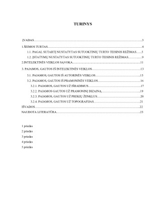 SUTUOKTINIŲ TURTO – PAJAMŲ, GAUTŲ IŠ INTELEKTINĖS VEIKLOS – TEISINIS REŽIMAS. Paveikslėlis 2