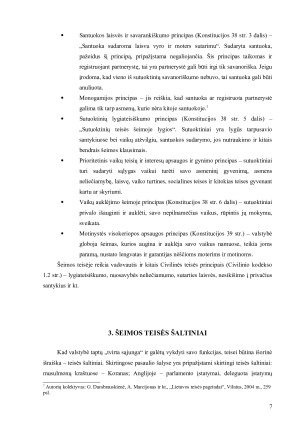 ŠEIMOS TEISĖS SAMPRATA, PRINCIPAI, ŠALTINIAI. Paveikslėlis 7
