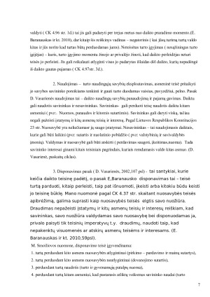 NUOSAVYBĖS TEISĖS ĮGIJIMO IR PRARADIMO YPATUMAI. Paveikslėlis 7