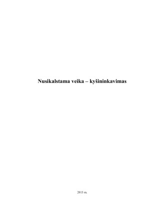 Nusikalstama veika – kyšininkavimas. Paveikslėlis 1