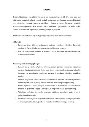 PACIENTŲ TEISIŲ IR PAREIGŲ ĮGYVENDINIMAS. Paveikslėlis 2