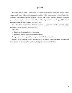 PACIENTŲ TEISIŲ SAMPRATA IR KLASIFIKAVIMAS. Paveikslėlis 3