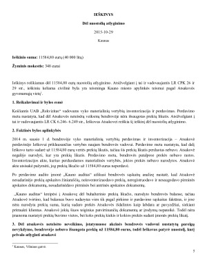 Pagal pateiktą situaciją, bendrovės UAB Rekvizitas vardu vienas studentas rengia ieškinį buvusiai bendrovės direktorei Onai Onaitienei, o kitas studentas, oponentas, Onos Onaitienės vardu parengia atsiliepimą. Paveikslėlis 5