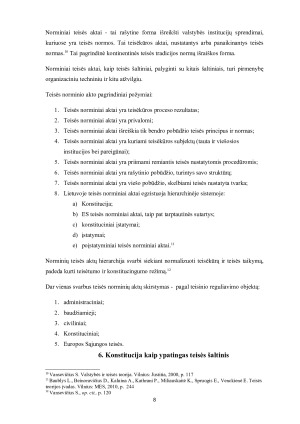 PAGRINDINIAI TEISĖS ŠALTINIAI LIETUVOS TEISINĖJE SISTEMOJE. Paveikslėlis 8